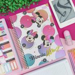 Caderno Universitário Espiral Capa Dura Minnie Connect 10 Matérias 160 Folhas 20 x 27,5 cm - Tilibra
