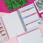 Caderno Universitário Espiral Capa Dura Minnie Connect 10 Matérias 160 Folhas 20 x 27,5 cm - Tilibra