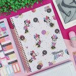Caderno Universitário Espiral Capa Dura Minnie Connect 10 Matérias 160 Folhas 20 x 27,5 cm - Tilibra