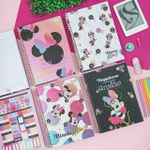 Caderno Universitário Espiral Capa Dura Minnie Connect 10 Matérias 160 Folhas 20 x 27,5 cm - Tilibra