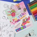 Caderno de Alfabetização Diversão 8 Folhas 18,9 x 24,9 cm - Tilibra