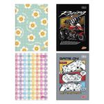 Caderno 1/4 D+ Colorido Brochura Costurado Capa Dura 14 x 20 cm 96 Folhas - Tilibra
