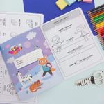 Caderno de Alfabetização Inglês 8 Folhas 18,9 x 24,9 cm - Tilibra