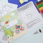 Caderno de Alfabetização Geografia Brasil 8 Folhas 18,9 x 24,9 cm - Tilibra