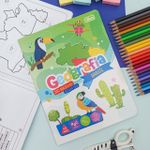 Caderno de Alfabetização Geografia Brasil 8 Folhas 18,9 x 24,9 cm - Tilibra