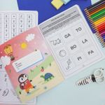 Caderno de Alfabetização Sílabas 8 Folhas 18,9 x 24,9 cm - Tilibra