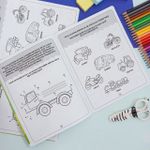 Caderno de Alfabetização Geografia Transportes 8 Folhas 18,9 x 24,9 cm - Tilibra