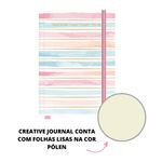 Caderno Brochura Petit de la Creme Branco Colorido Creative Journal 14 x 20 cm 80 Folhas - Jandaia