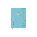 Caderno Brochura Petit de la Creme Azul Colorido Creative Journal 14 x 21 cm 80 Folhas - Jandaia