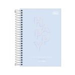 Agenda Espiral Diária 2024 Happy Colorido 14 cm x 20 cm - Tilibra