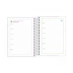 Agenda Espiral Diária 2024 Happy Colorido 14 cm x 20 cm - Tilibra