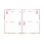 Agenda 2024 Costurada Feminine Floral 12,3 x 16,6 cm 112 Folhas - Tilibra