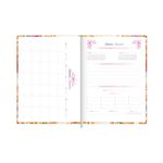 Agenda 2024 Costurada Feminine Floral 12,3 x 16,6 cm 112 Folhas - Tilibra