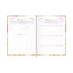 Agenda 2024 Costurada Feminine Floral 12,3 x 16,6 cm 112 Folhas - Tilibra