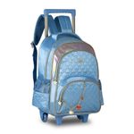 Mochila de Rodinha Infantil Sweet Queen Azul - Clio Style
