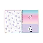 Caderno Universitário Capa Dura Lovely Friend Panda 20 x 27,5 cm 10 Matérias 160 Folhas - Tilibra