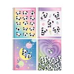 Caderno Universitário Capa Dura Lovely Friend Panda 20 x 27,5 cm 10 Matérias 160 Folhas - Tilibra