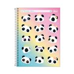 Caderno Espiral Capa Dura Universitário Panda Lovely Friend 20 x 27,5 cm 16 Matérias 256 Folhas- Tilibra