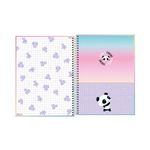 Caderno Espiral Capa Dura Universitário Panda Lovely Friend 20 x 27,5 cm 16 Matérias 256 Folhas- Tilibra
