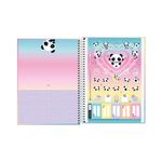 Caderno Espiral Capa Dura Universitário Panda Lovely Friend 20 x 27,5 cm 16 Matérias 256 Folhas- Tilibra