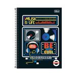 Caderno Universitário Pepper Masculino 20 x 27,5 cm 16 Matérias 256 Folhas -   Tilibra