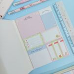 Kit Blocos Adesivos de Anotações Colorido Tili Notes Soho Tom Pastel - Tilibra
