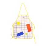 Avental Escolar com Bolso Solar (Branco) 49,5 x 39,5 cm - Leo&Leo (Leonora)