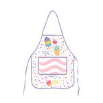 Avental Escolar com Bolso Picolé 49,5 x 39,5 cm - Leo&Leo (Leonora)