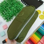 Estojo Box Verde Militar100 Pens Jumbo com 1 Divisória - Daterra