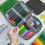 Estojo Box Verde Militar100 Pens Jumbo com 1 Divisória - Daterra