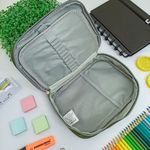 Estojo Box Verde Militar100 Pens Jumbo com 1 Divisória - Daterra