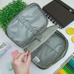 Estojo Box Verde Militar100 Pens Jumbo com 1 Divisória - Daterra