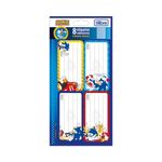 Etiqueta Adesiva com 8 Adesivos - Tilibra | Vingadores Marvel Jolie Hot Wheels Académie Homem Aranha Mickey - Tilibra