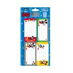 Etiqueta Adesiva com 8 Adesivos - Tilibra | Vingadores Marvel Jolie Hot Wheels Académie Homem Aranha Mickey - Tilibra
