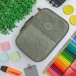 Estojo Box Cinza 100 Pens Jumbo com 1 Divisória - Daterra