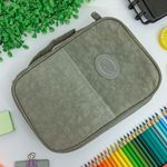 Estojo Box Cinza 100 Pens Jumbo com 1 Divisória - Daterra