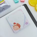 (BRINDE) Bloco Adesivo Quadrado Tom Pastel Frutas 8 x 8 cm 80 Folhas - Importado