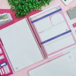 Caderno Espiral Capa Dura Universitário Love Pink 10 Matérias 160 Folhas 20 x 27,5 cm - Tilibra
