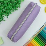 Estojo Escolar Lilás Simples Lona BLX 22 - Daterra