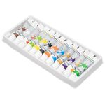 Tinta Aquarela 12 Cores Bisnaga + Pincel YP7643 - Yin's