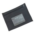 Malote para Documentos Dinheiro Horizontal com Visor Lona 16 cm x 22 cm - Bozza