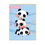 Kit Tili Notes Panda 8 Blocos Adesivos Decorados - Tilibra
