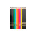 Lápis Colorir 12 Cores + Kit Escolar ( 4 Lápis Grafite HB + 1 Borracha + 1 Apontador) YP7842 - Yin's