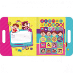 Kit Maleta para Colorir Maria Clara e JP com 68 Adesivos - Tilibra