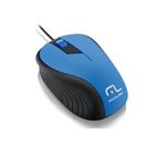Mouse Óptico USB Colorido (Azul, Branco, Cinza, Preto e Rosa) - Multilaser