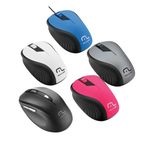 Mouse Óptico USB Colorido (Azul, Branco, Cinza, Preto e Rosa) - Multilaser