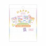 Adesivos Decorados 12 Cartelas de 130 Adesivos Happy - Tilibra