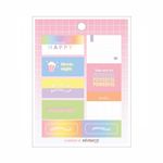 Adesivos Decorados 12 Cartelas de 130 Adesivos Happy - Tilibra