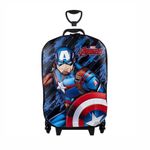 Mochila 3D Capitão América De Rodinhas - Diplomata