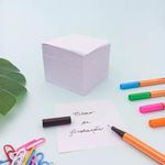 Papel Lembrete  Bloco de Anotações Branco 75 x 75 mm 700 Folhas 80 g/m² - Art&Art